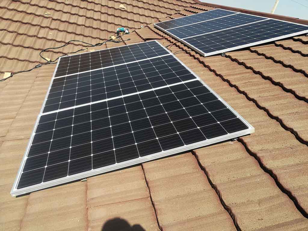Commercial solar array on business premises