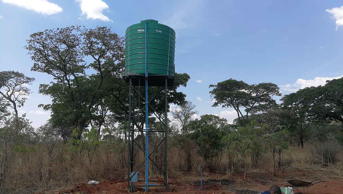 Water storage tank and reticulation system